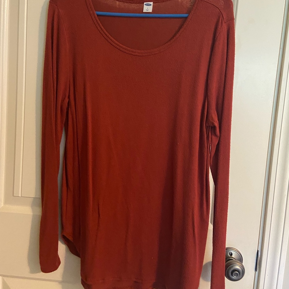 Burnt Orange Long Sleeved Shirt